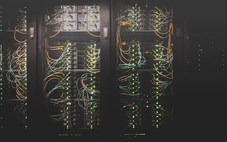 Server racks in a data center